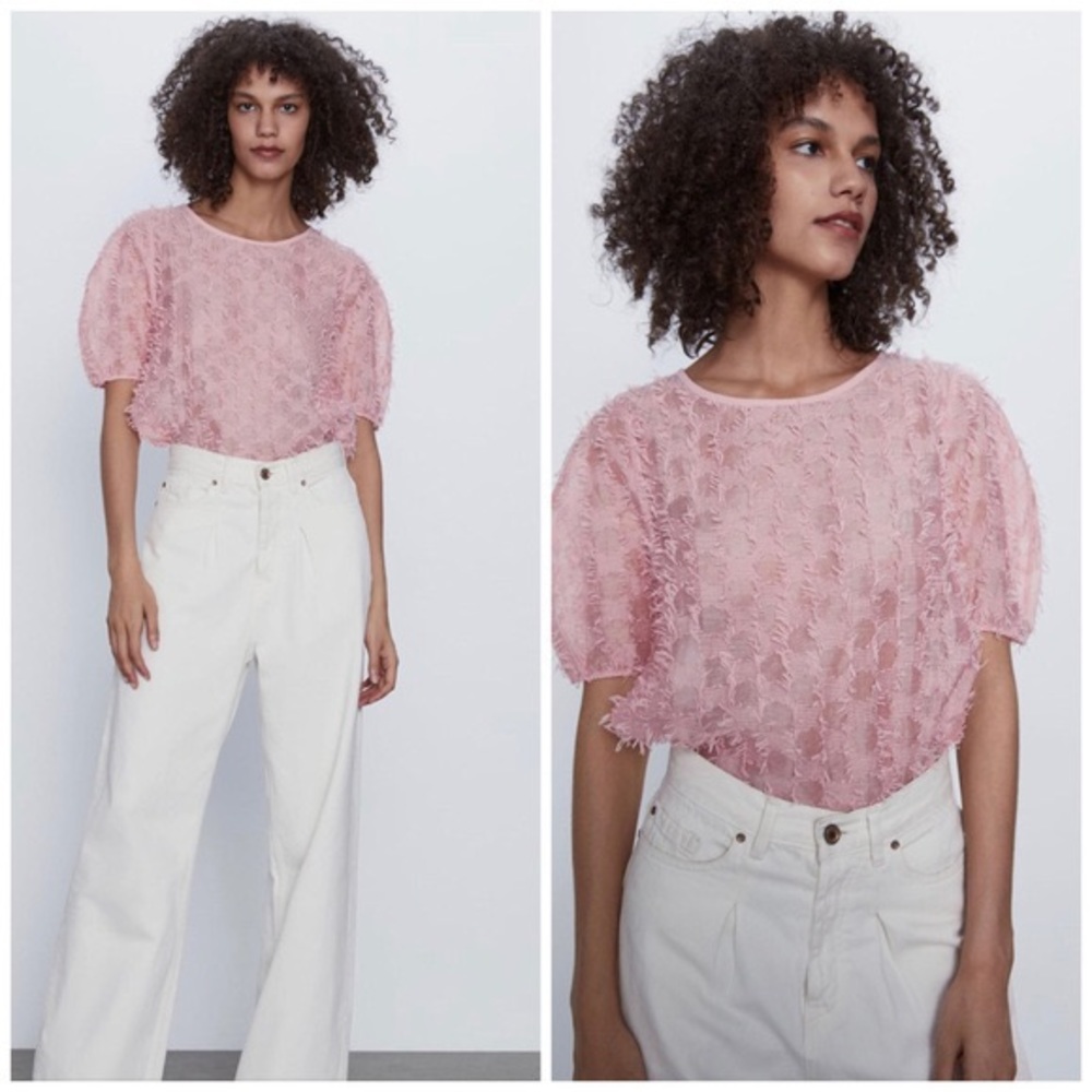 ZARA NWT blouse textured - Picture 1 of 9